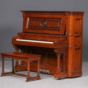 Wing & Son Style 29 Quarter Sawn Oak Upright Piano