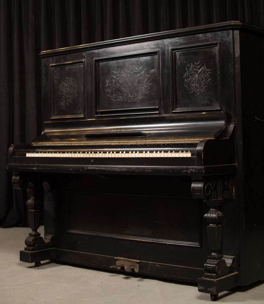 Fischer Eastlake Victorian Style Upright Piano - Antique Piano