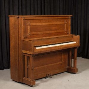 Hallet & Davis Craftsman Style Upright Piano
