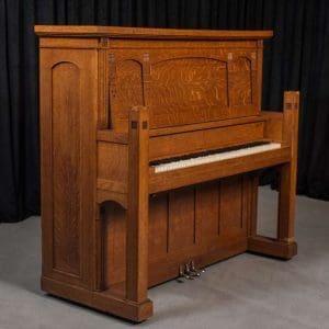 Prairie Style Influenced Smith & Barnes Arts & Crafts Upright Piano