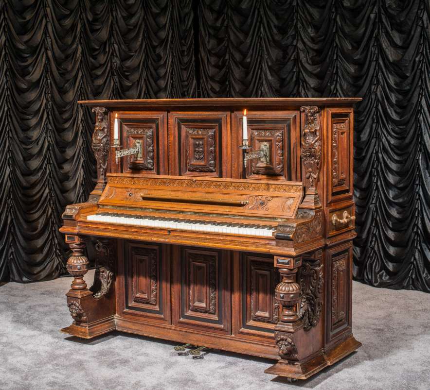 A. Dolge & Co. Gothic Medieval Upright Piano – Antique Piano Shop