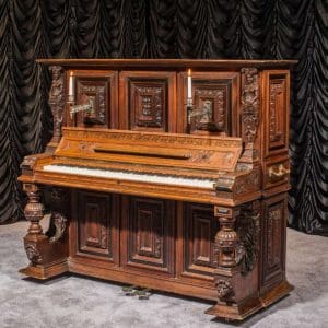A. Dolge & Co. Gothic Medieval Upright Piano