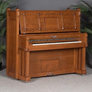 Beautiful Arts & Crafts Style Autopiano Upright Piano