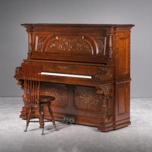 Bush & Gerts Victorian Carved Upright Piano