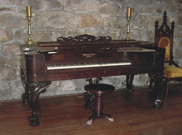 Steinway & Sons Carved Rosewood Square Grand Piano - Antique Piano