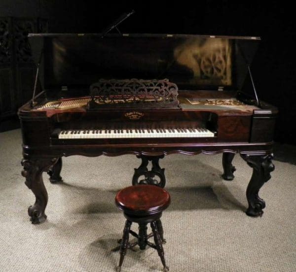 スワロフスキー フィギュリン Piano Grand with Stool SWAROVSKI