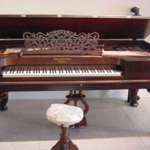 Steinway & Sons Cabriole Leg Square Grand Piano