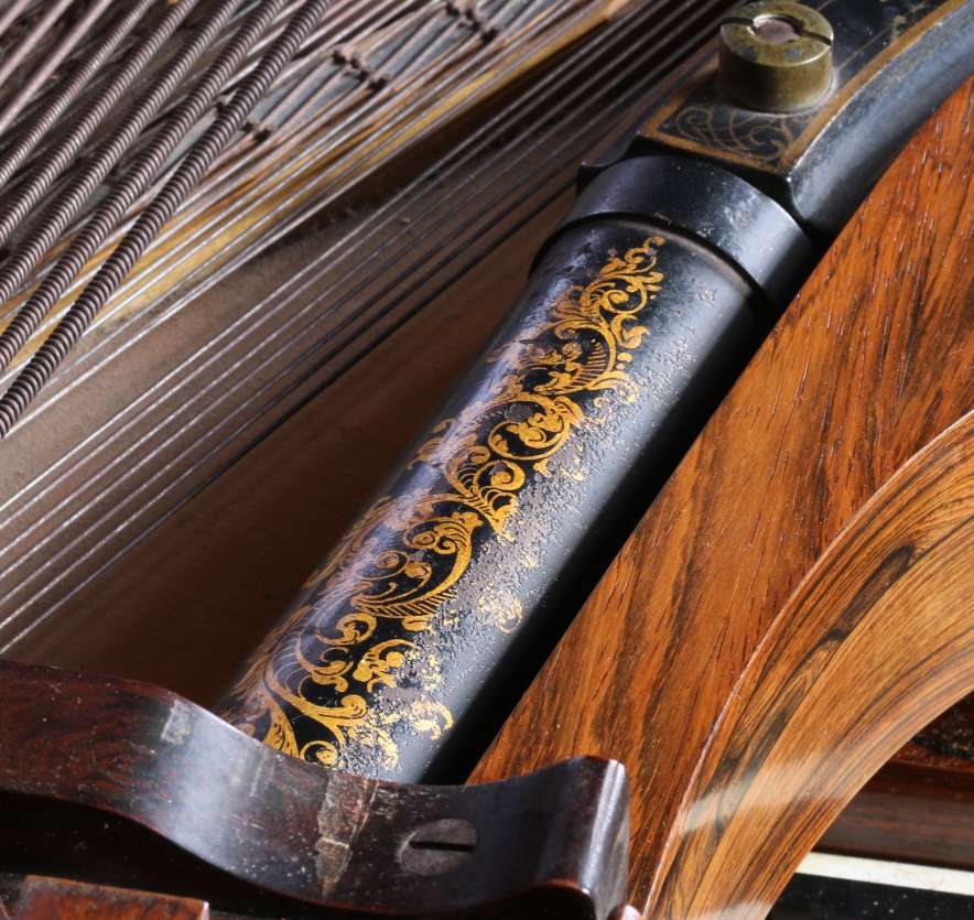 R. Nunns & Clark Square Piano with Aeolian Attachment – Antique