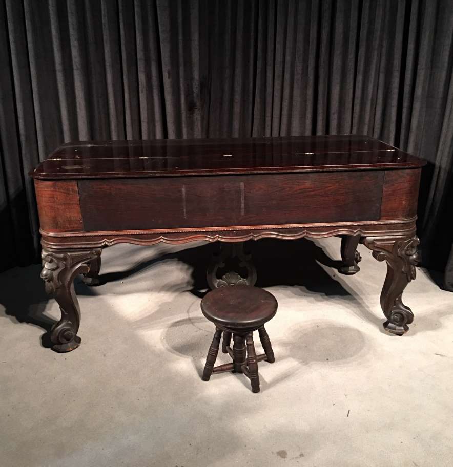 Emerson Rosewood Victorian Square Grand Piano - Antique Piano Shop