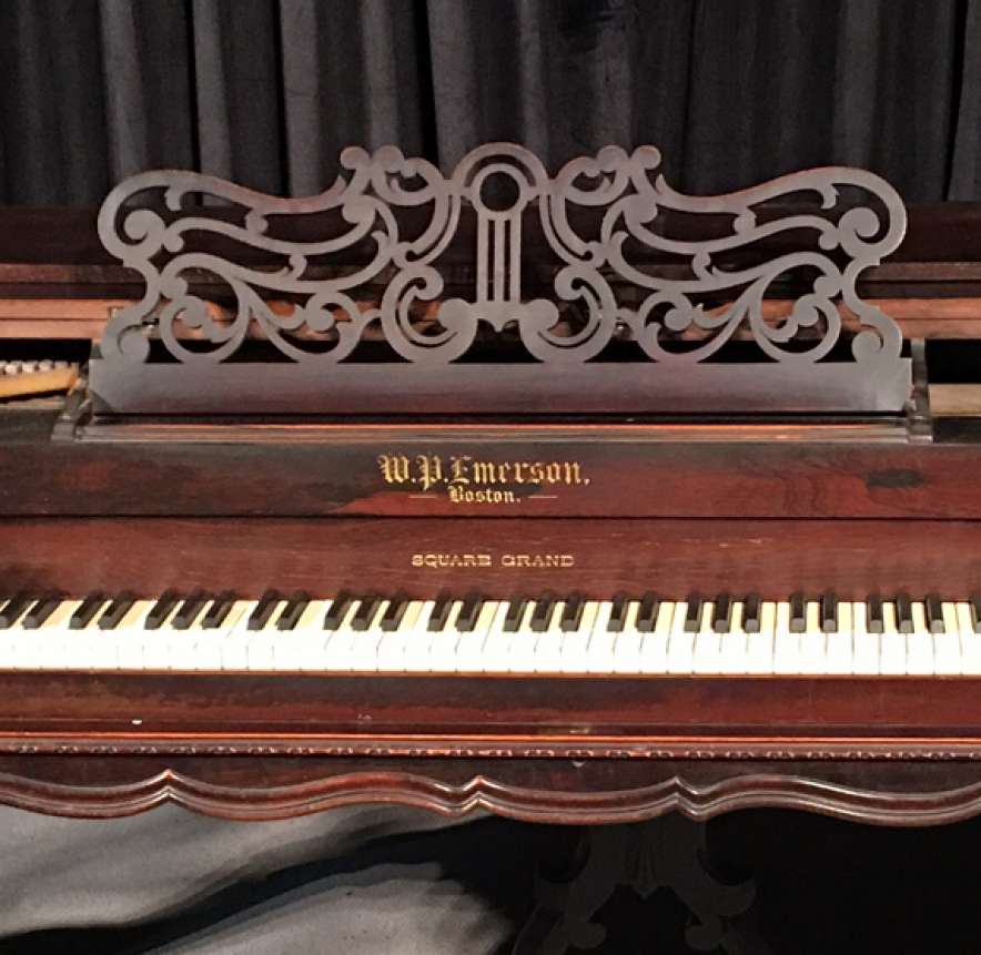 【サイン入り】PIANOLESSONE.P【レア盤】　古川本舗 Emerson Rosewood Victorian Square Grand Piano - Antique Piano Shop