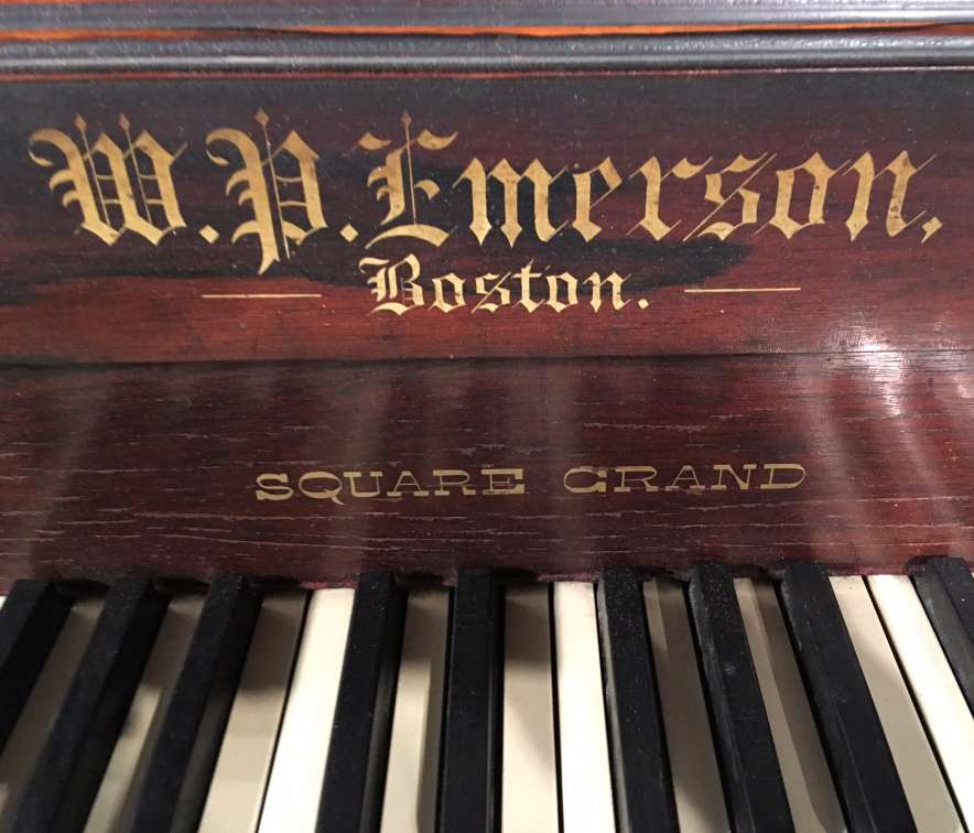 【サイン入り】PIANOLESSONE.P【レア盤】　古川本舗 Emerson Rosewood Victorian Square Grand Piano - Antique Piano Shop