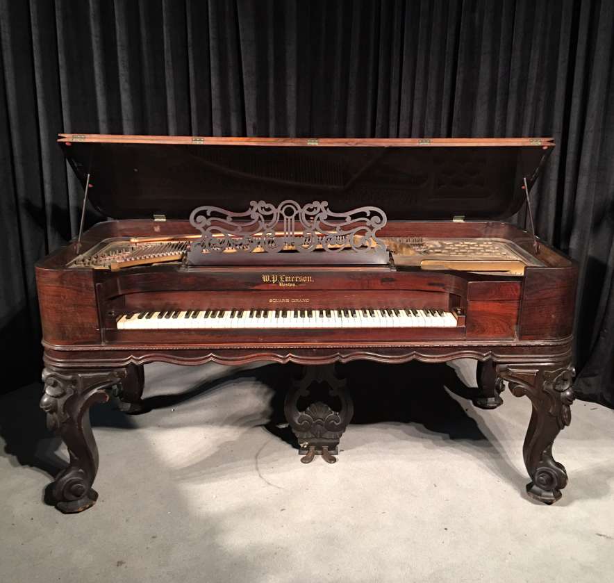 【サイン入り】PIANOLESSONE.P【レア盤】　古川本舗 Emerson Rosewood Victorian Square Grand Piano - Antique Piano Shop
