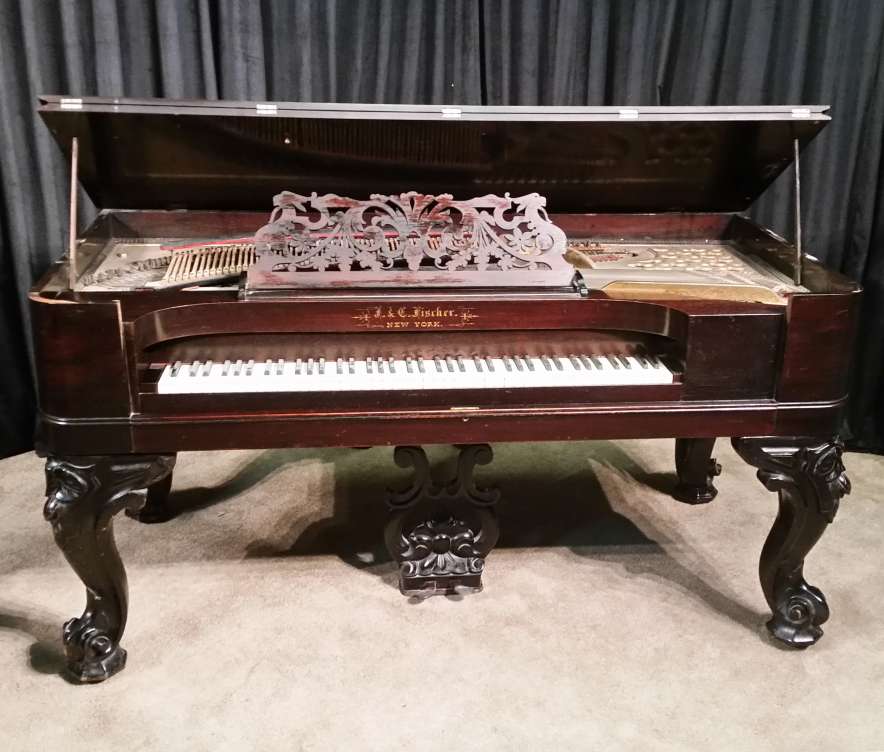 J & C Fischer Rosewood Square Grand Piano - Antique Piano Shop, Inc.