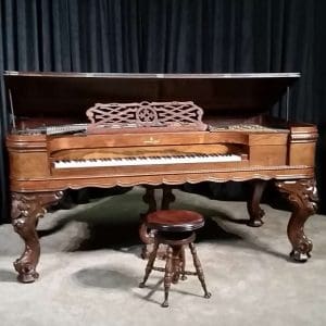 J & C Fischer Victorian Square Grand Piano