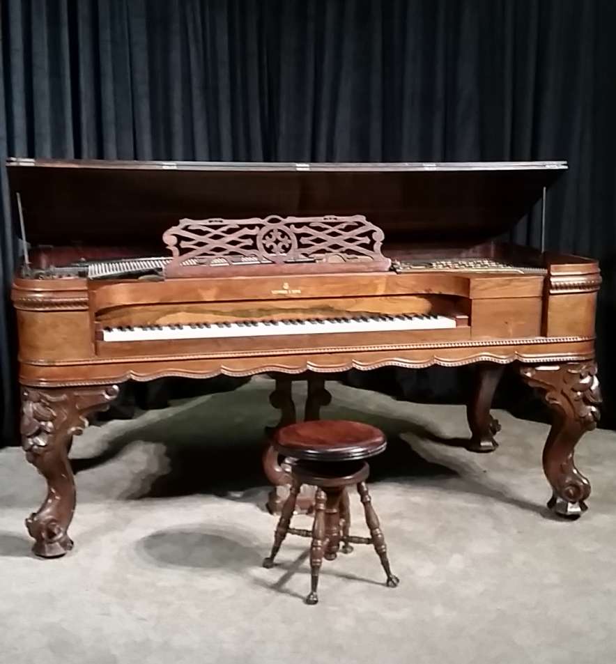 J & C Fischer Victorian Square Grand Piano - Antique Piano Shop, Inc.