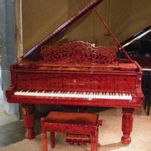 Steinway Mahogany Model A Victorian Parlor Grand Piano