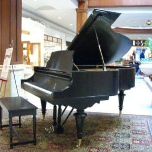 Mehlin & Sons Ebony Parlor Grand Piano