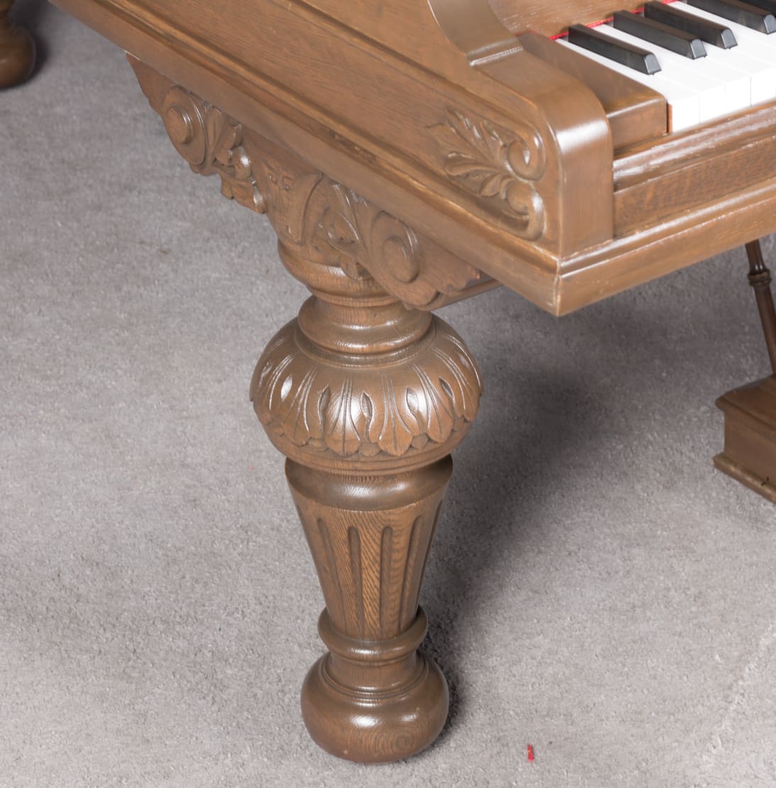 Matt Damon's Krakauer Eastlake Style Victorian Oak Grand Piano