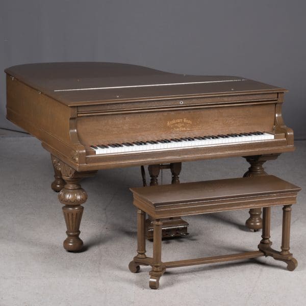 Matt Damon's Krakauer Eastlake Style Victorian Oak Grand Piano