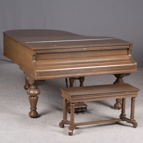 Matt Damon's Krakauer Eastlake Style Victorian Oak Grand Piano