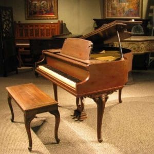 Kimball Whitney French Provincial Baby Grand Piano