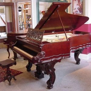 Henry F. Miller Rococo Victorian Parlor Grand Piano