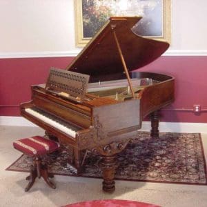 Hallet & Davis Victorian Parlor Grand Piano
