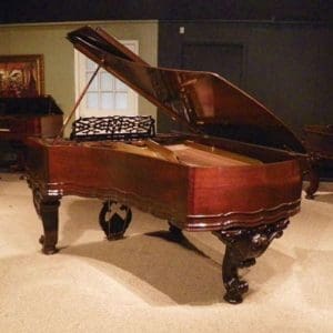 Fischer Rococo Victorian Parlor Grand Piano