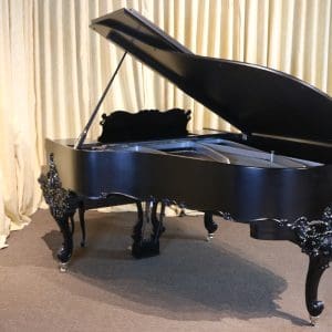 Apollo Baroque Influenced Louis XV Carved Parlor Grand Piano
