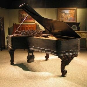 Antique Weber Rococo Style Victorian Concert Grand Piano