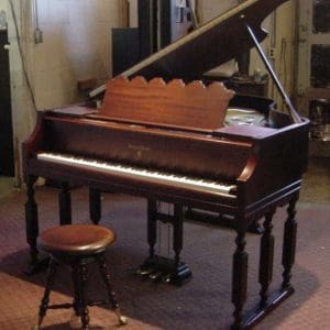 Marshall & Wendell Gothic Style Baby Grand Piano