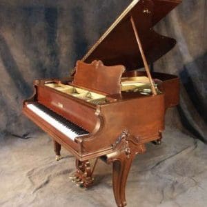 Knabe Louis XV Walnut Baby Grand Piano