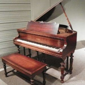 Kimball Jacobean Gothic Style Baby Grand Piano