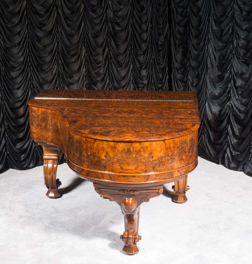 Steinway Exotic Burl Wood Model A Grand Piano - Antique Piano Shop