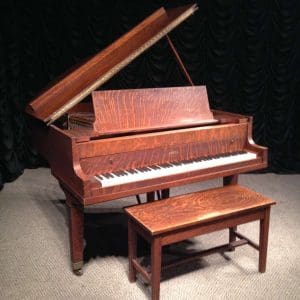Krell Oak Craftsman Style "Bungalow Grand" Piano