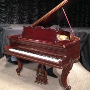 Ivers & Pond Carved Louis XV Baby Grand Piano