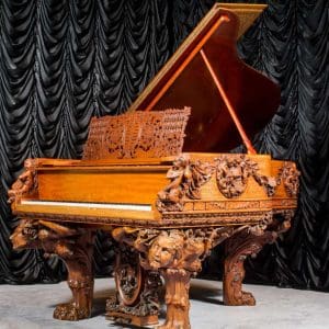 A True Masterpiece: The Antique Blasius & Sons Custom Carved Grand Piano