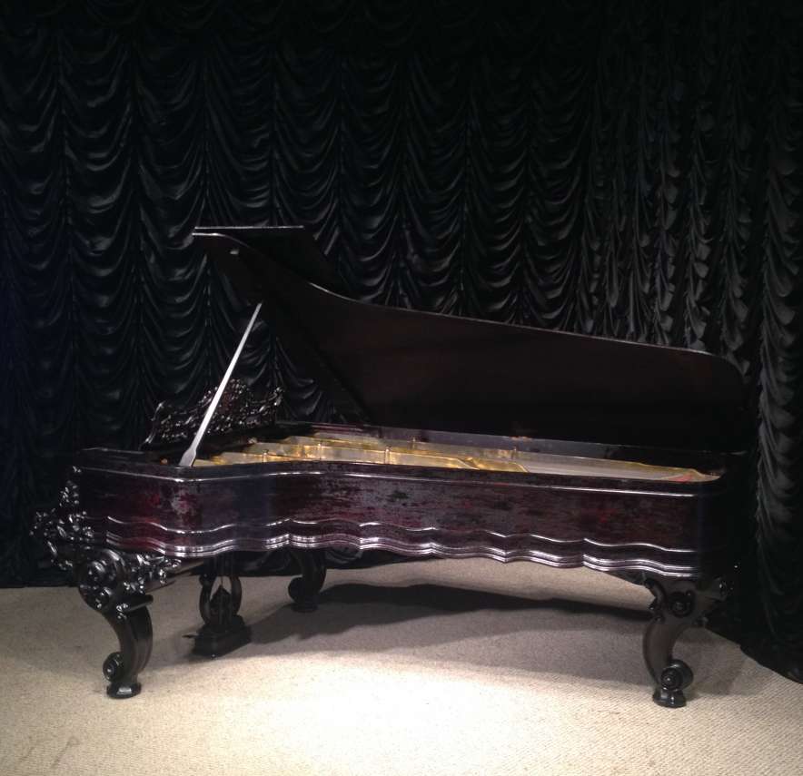 D. L. Fry Rococo Style Victorian Concert Grand Piano - Antique