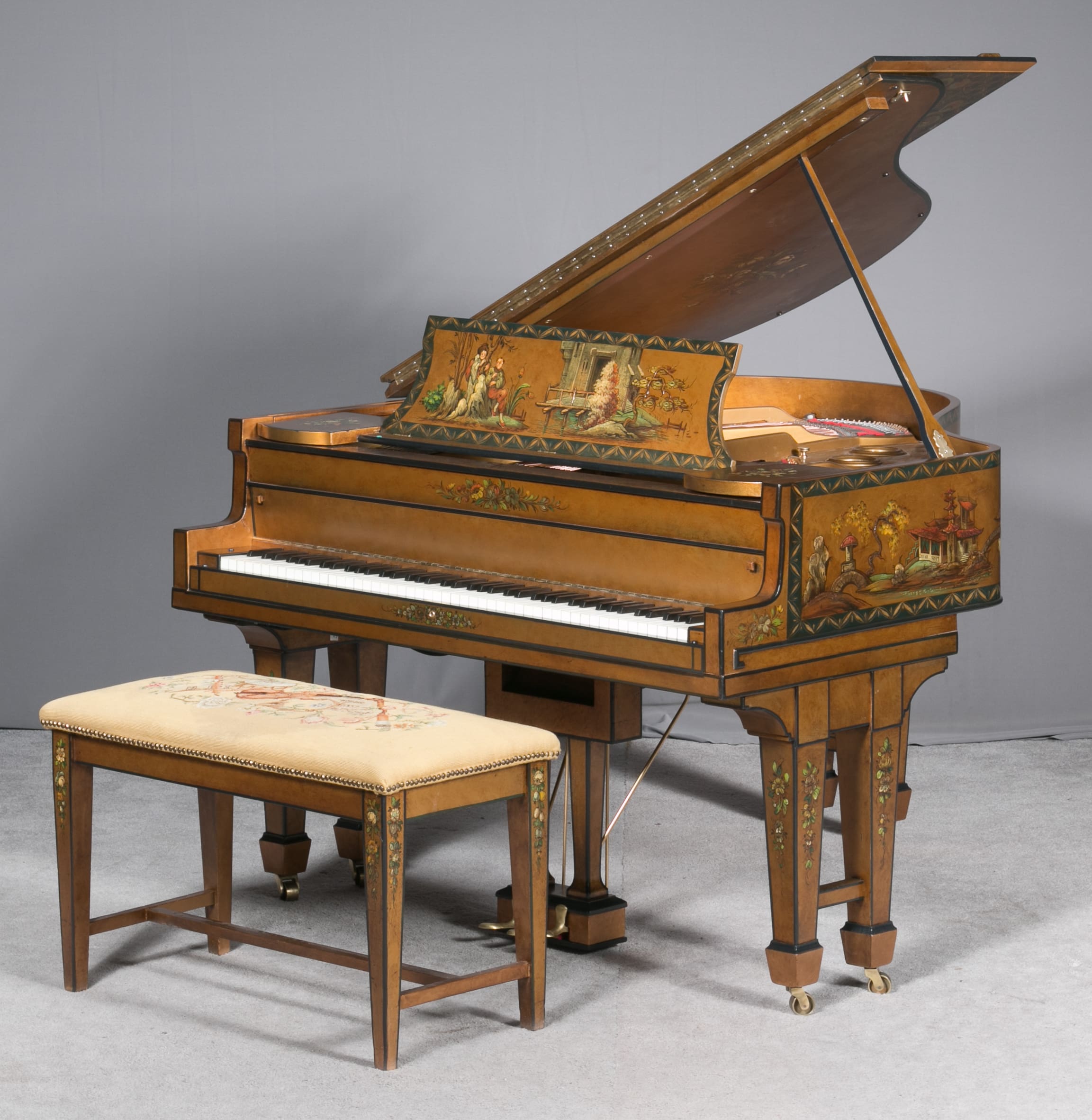 Original Madame Butterfly Christman & Sons Oriental Baby Grand
