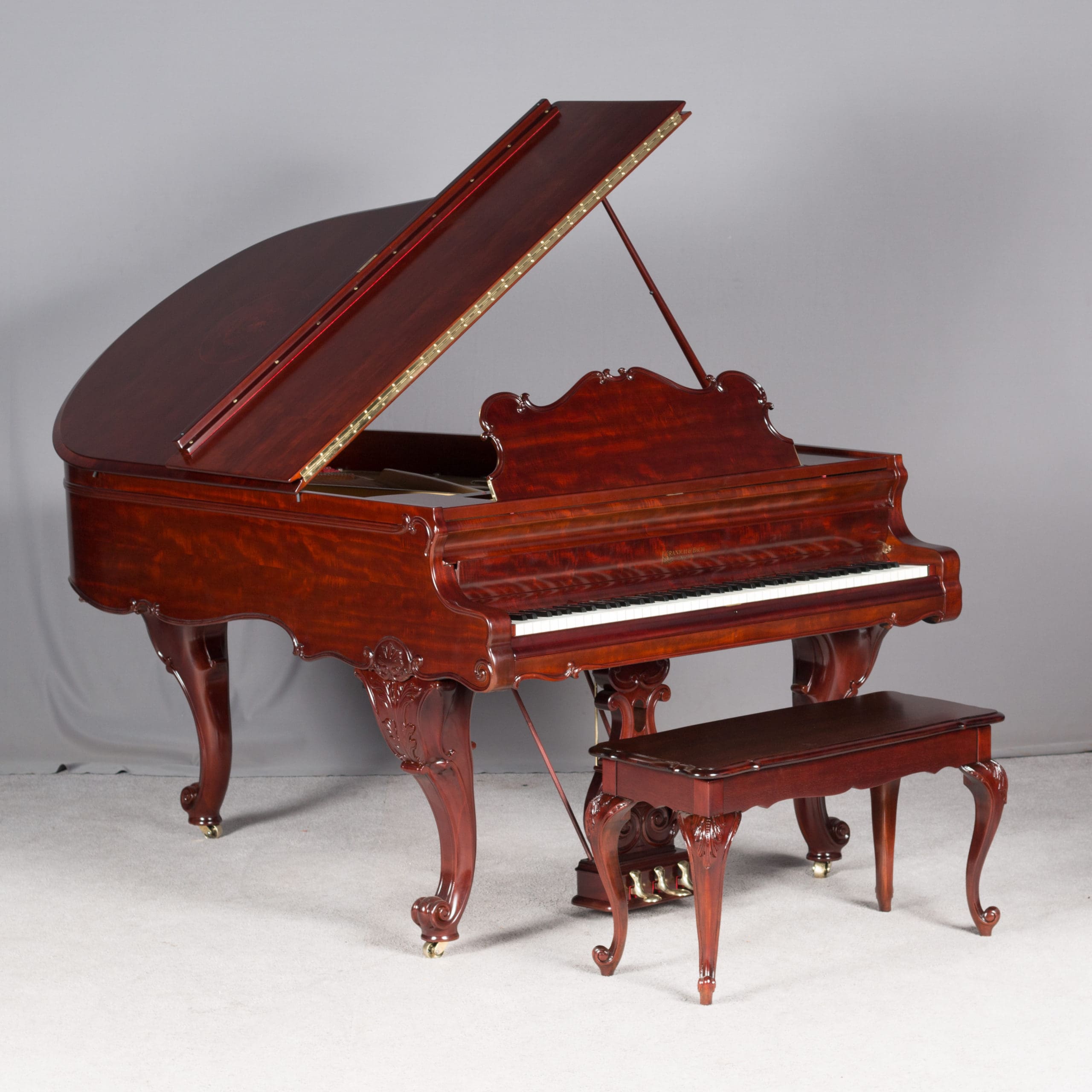 Bach: Orgelbuchlein(中古品) Kranich & Bach Carved Louis XV Style Grand Player Piano - Antique