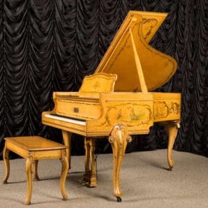 Original Antique Painted Sohmer French Country Baby Grand