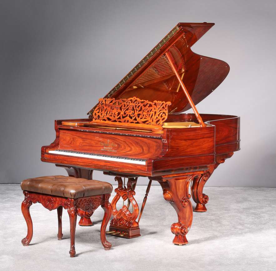 Stunning Steinway & Sons Style 1 Rococo Victorian Grand Piano