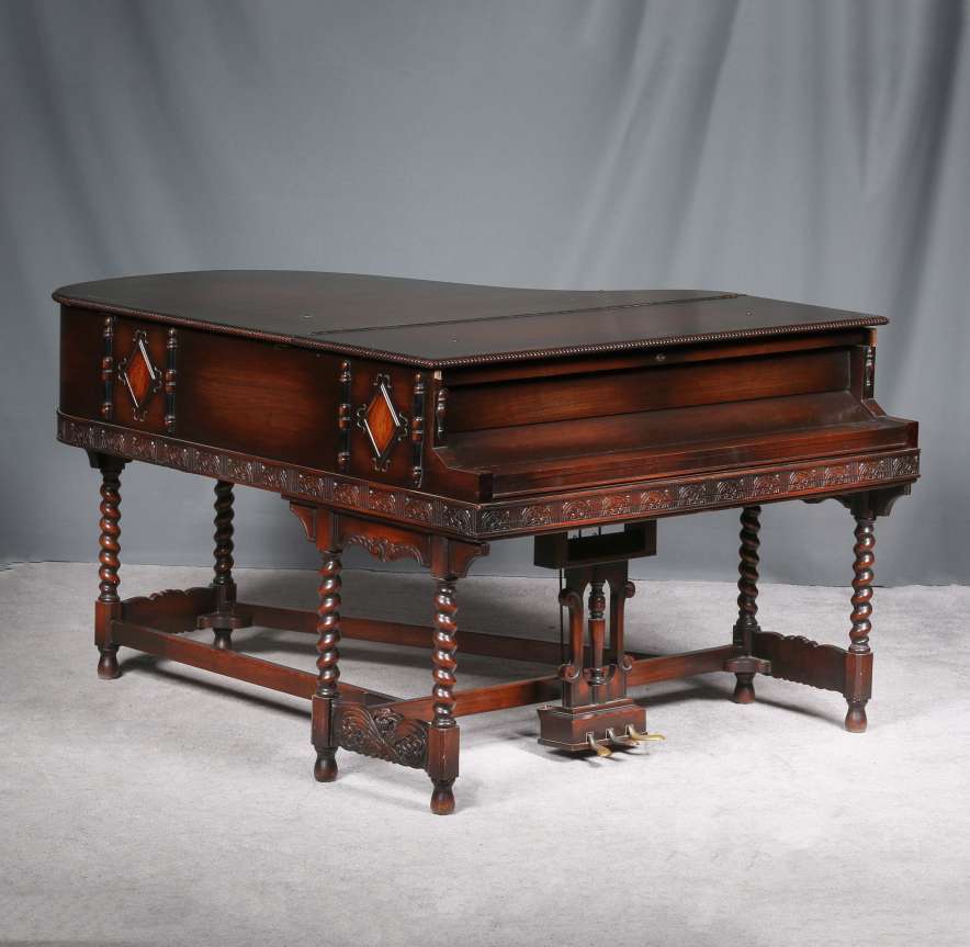 Hardman, Peck and Company 17th Century Jacobean Style Grand Piano
