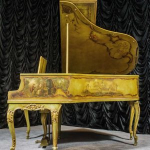 Neoclassical Decorated Louis XV Knabe Parlor Grand Piano