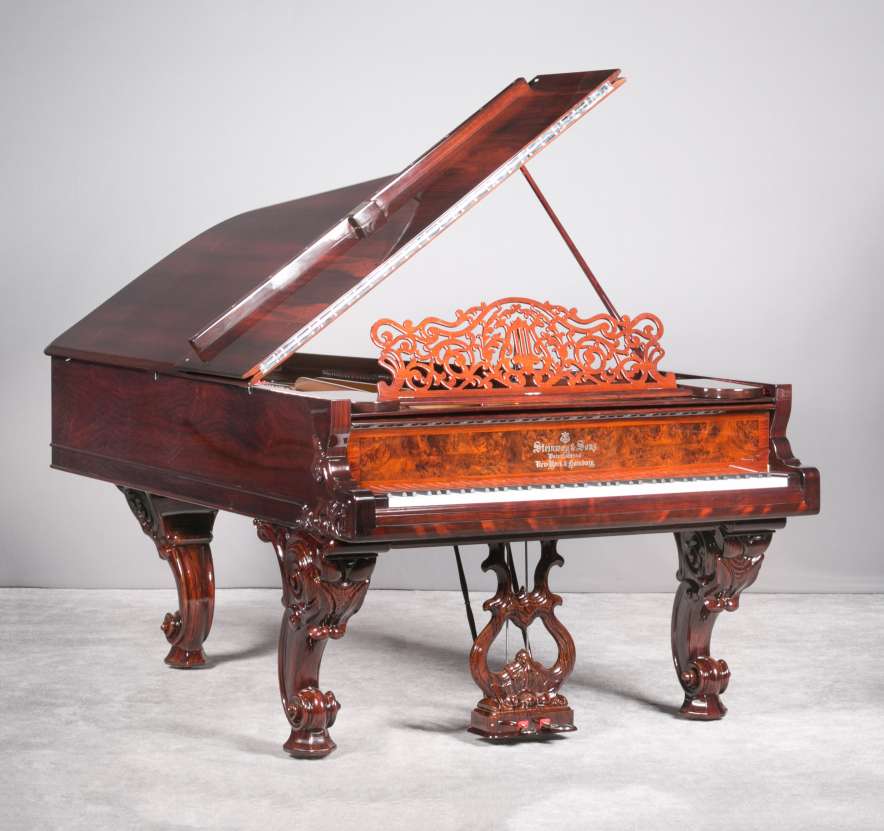 Antique Style 1 Steinway & Sons Rococo Victorian Grand Piano
