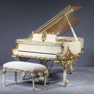 Wurlitzer Apollo Carved Baroque Style Parlor Grand Piano