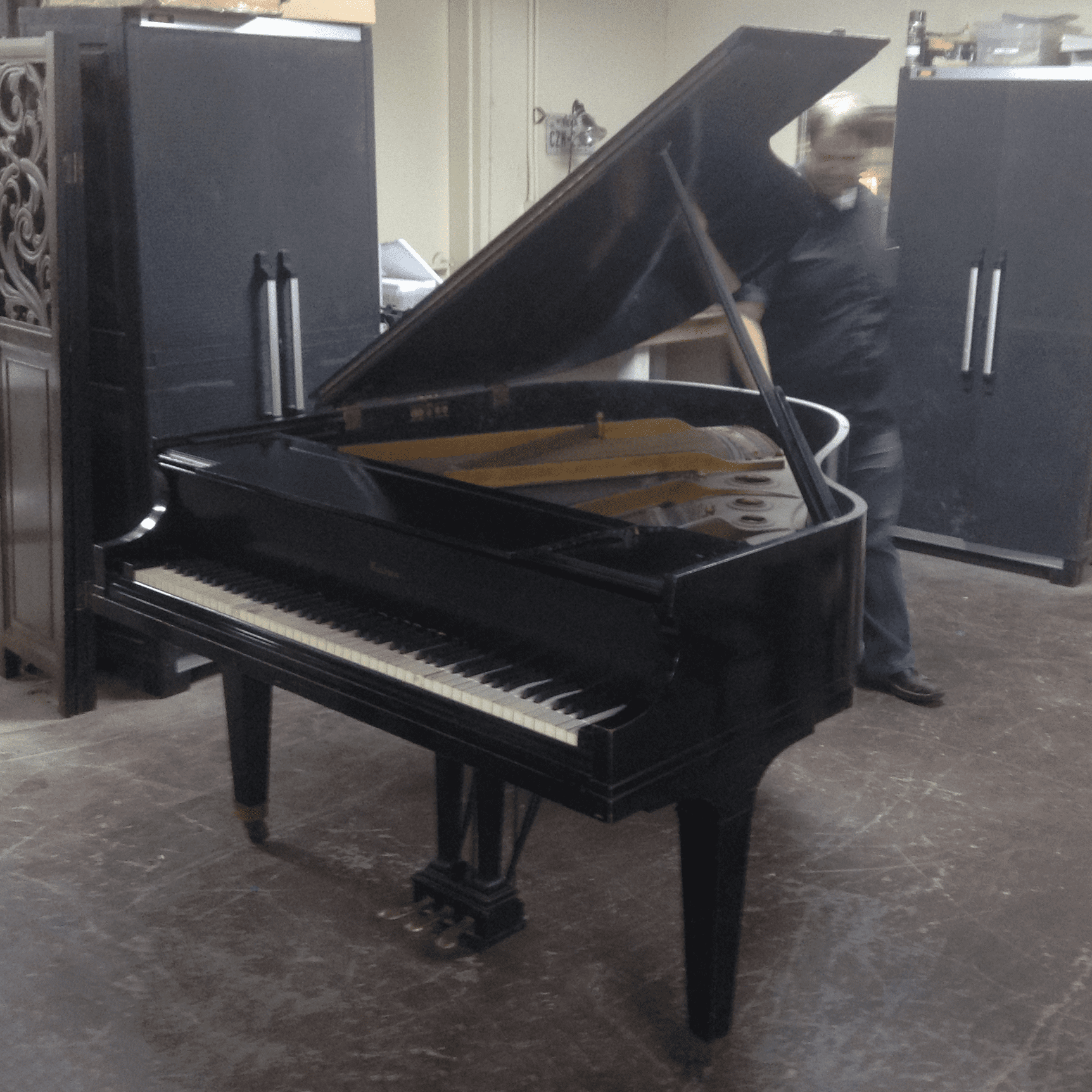 Antique-Baldwin-Baby-Grand-Piano-Before-Restoration
