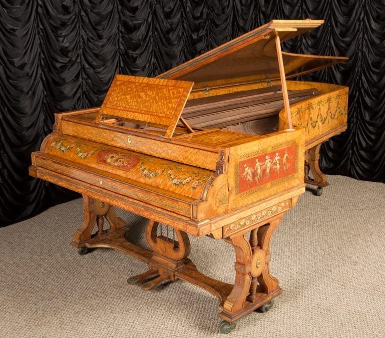Antique Piano Shop Featured Item: Custom Designed John Broadwood & Sons Concert Grand Piano
