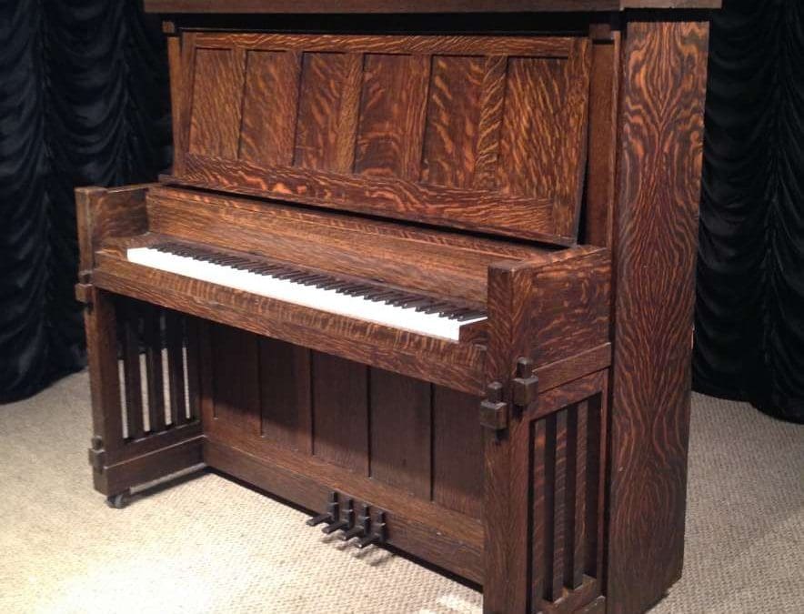 Antique Piano Shop Featured Piano: Crown 4 Pedal Craftsman Style Upright Piano