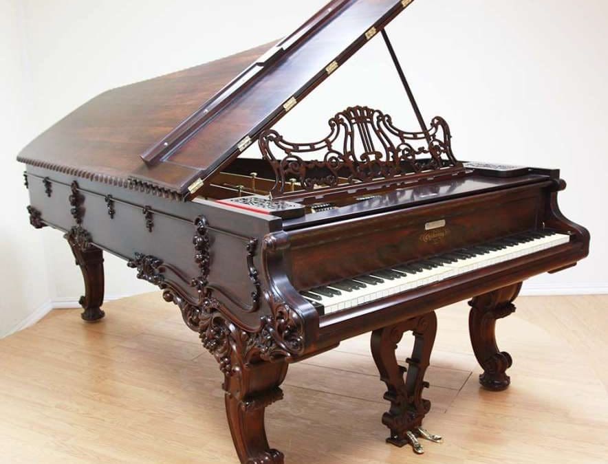 Antique Piano Shop Featured Piano: Chickering Victorian Concert Grand Piano from 1861
